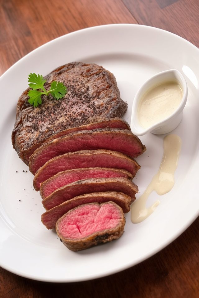 steak with horseradish sauce
