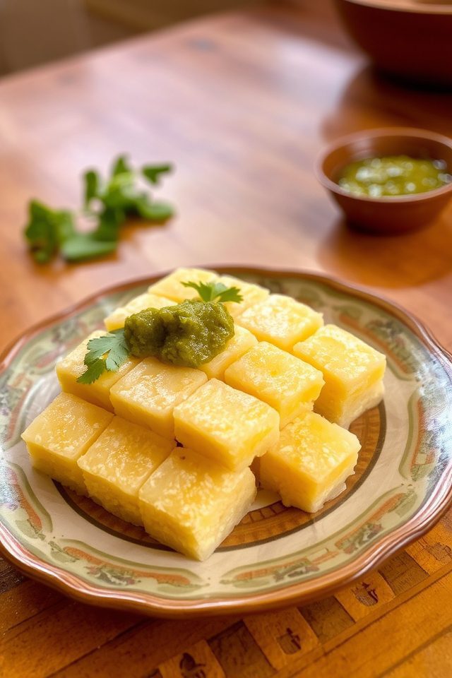 steamed gujarati rice snack