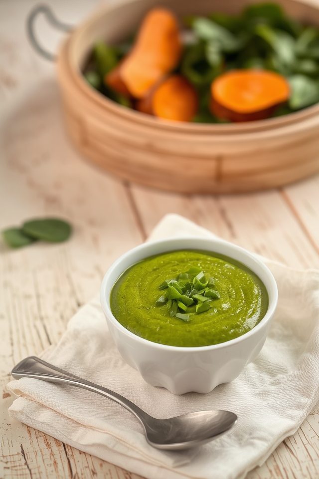 steamed spinach baby food