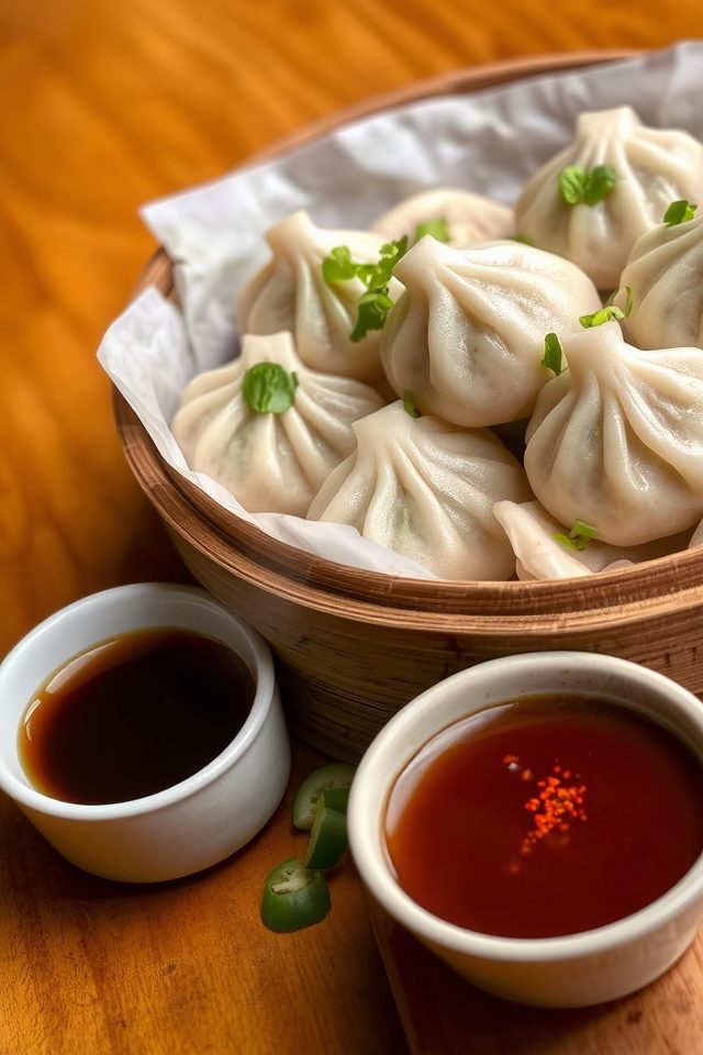 steamed thai pork dumplings