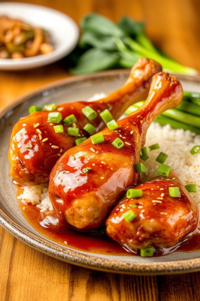 sticky asian glazed chicken