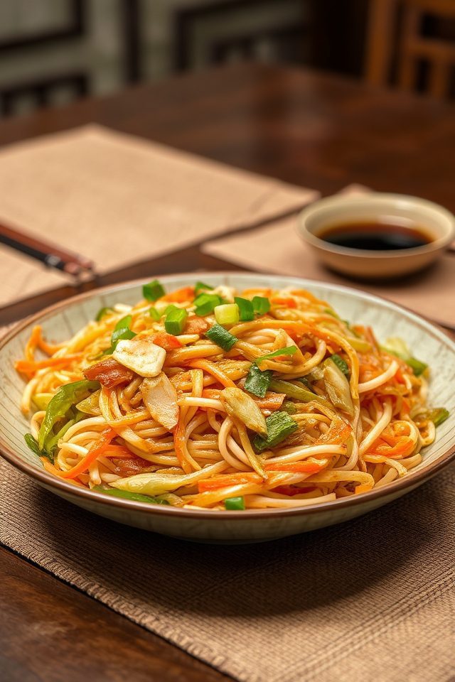stir fried chinese noodles