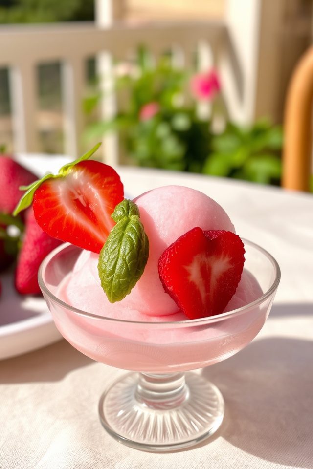strawberry basil warm dessert