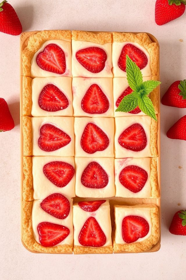 strawberry cheesecake dessert bars