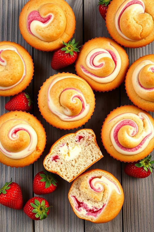 strawberry cheesecake muffin recipe
