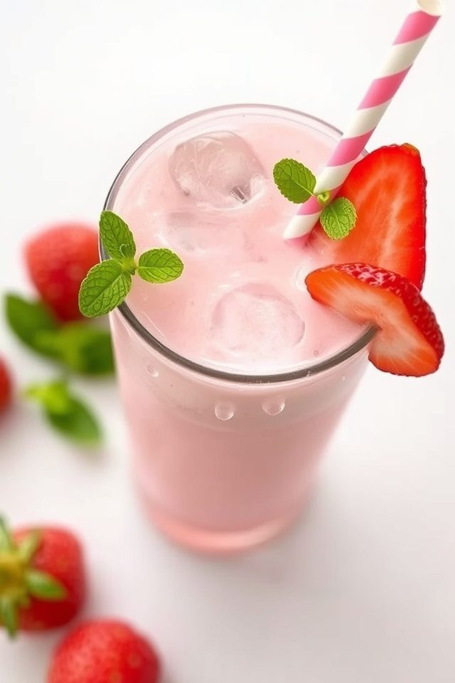 strawberry coconut milk refresher