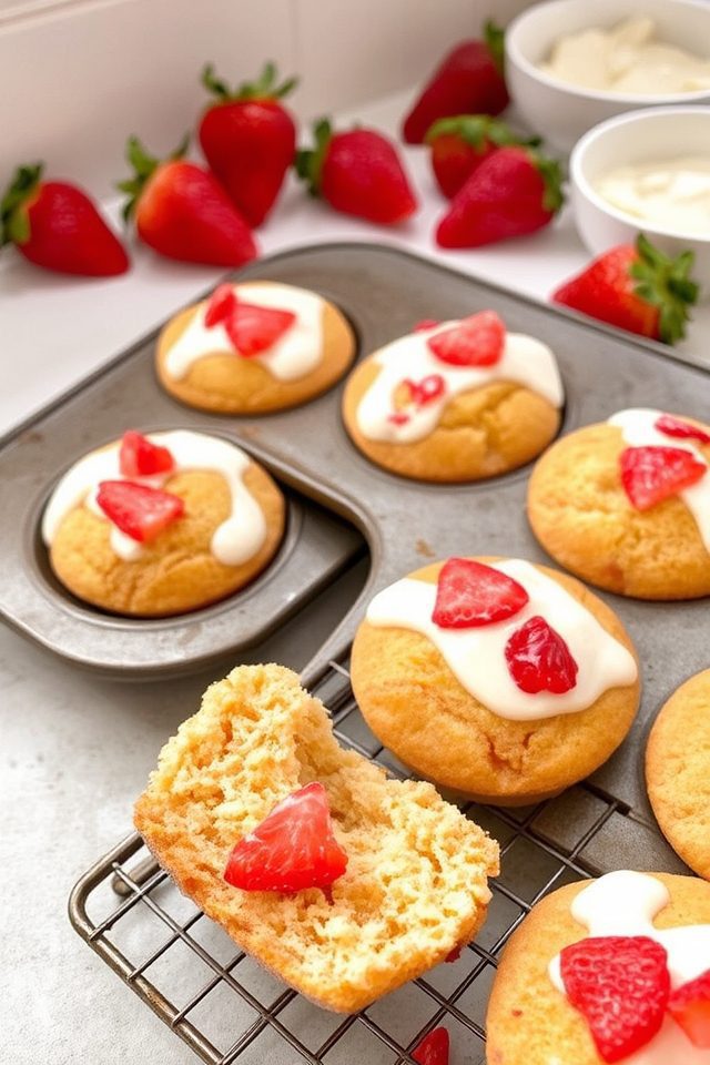 strawberry cream cheese muffins