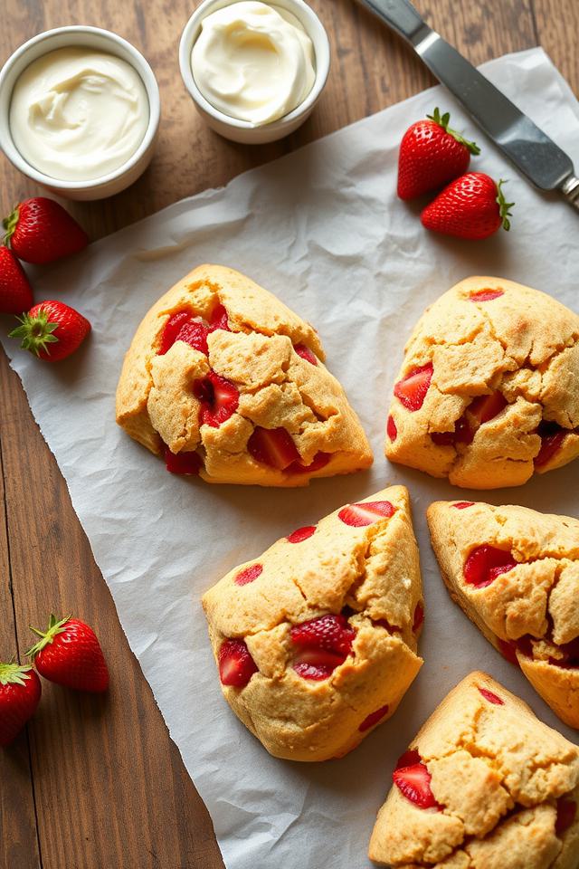 strawberry flavored baked pastry