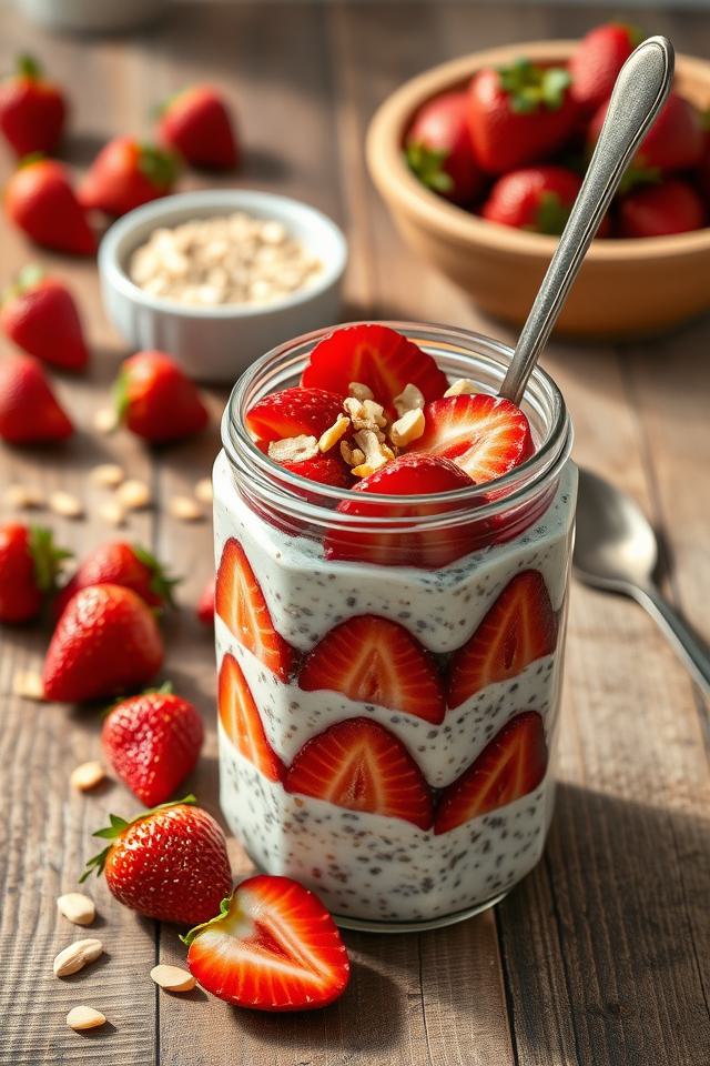 strawberry flavored breakfast oats