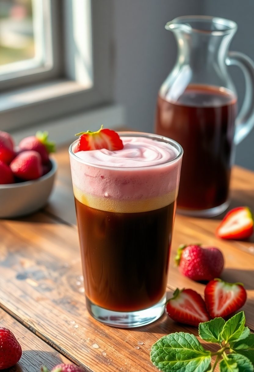 strawberry flavored cold brew