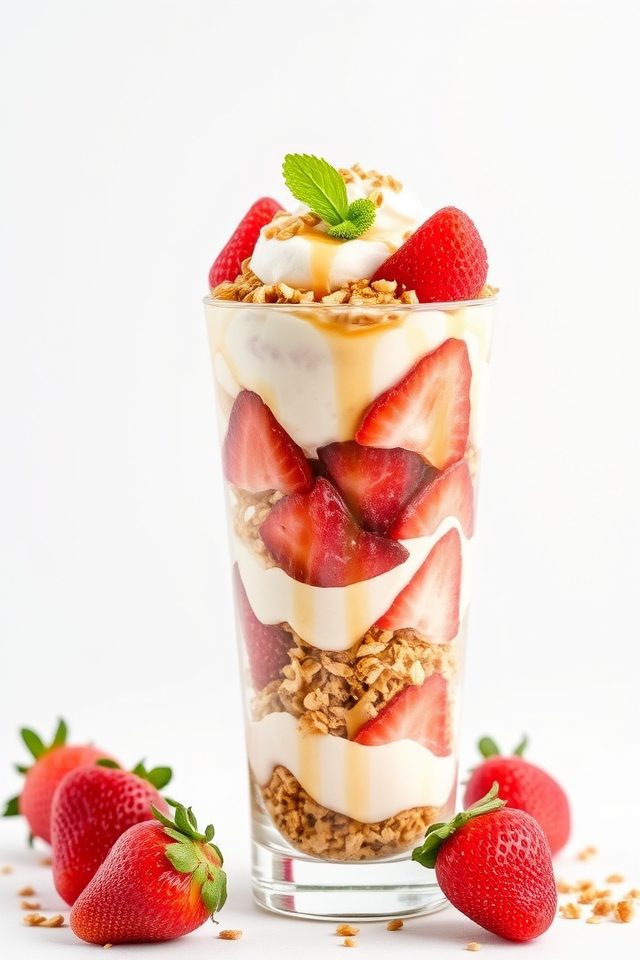 strawberry granola easy treat