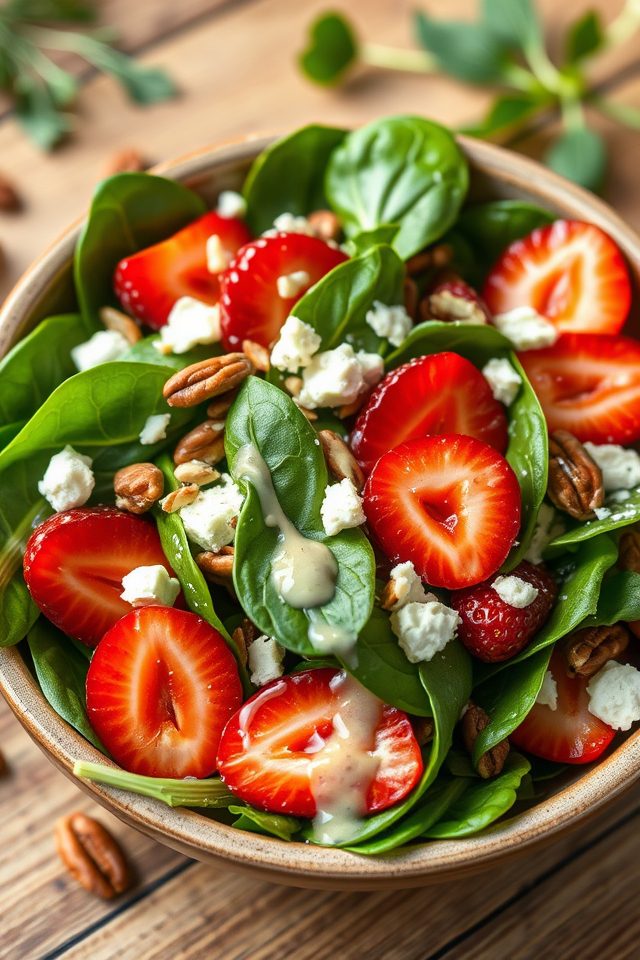 strawberry spinach poppy dressing