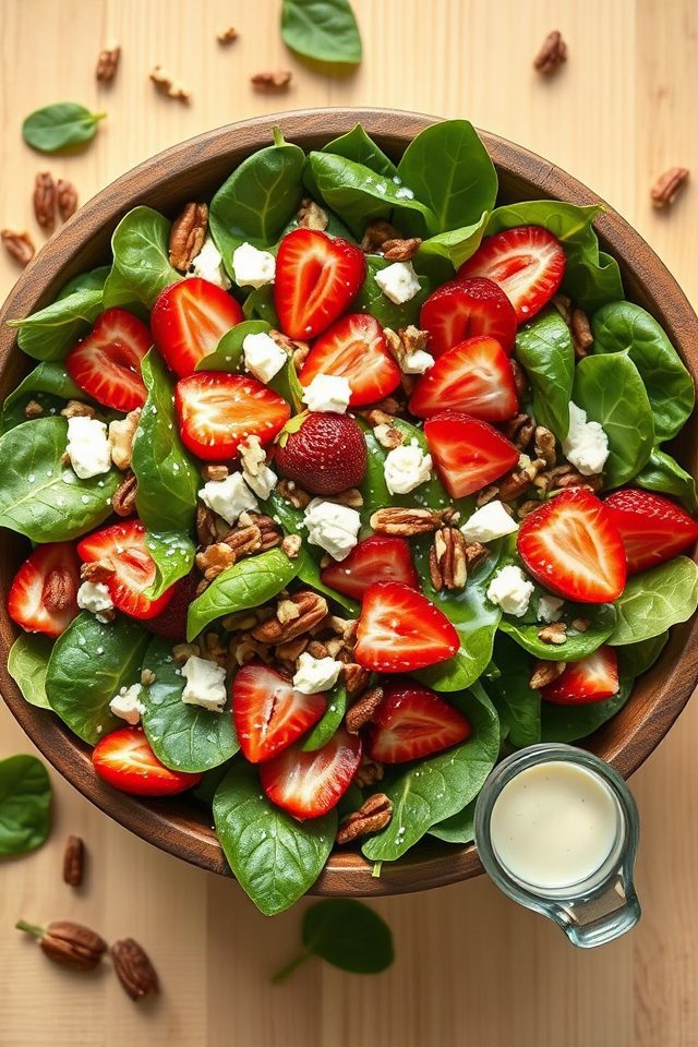 strawberry spinach poppy dressing