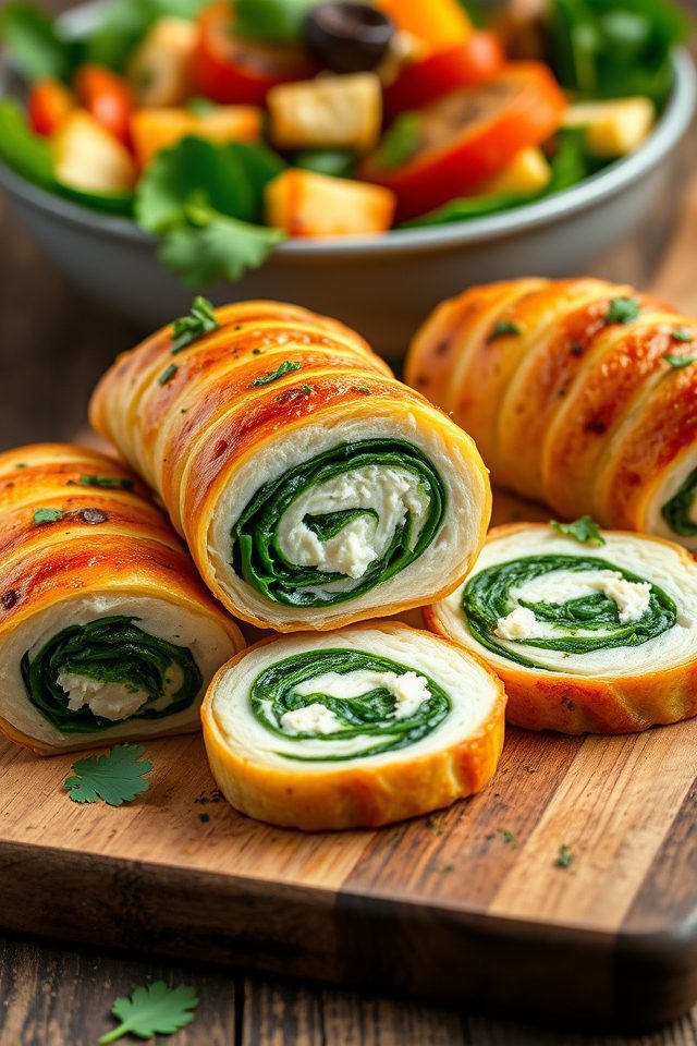 stuffed chicken with spinach