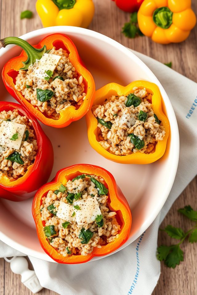 stuffed peppers with turkey