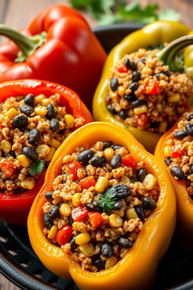 stuffed vegetable pepper dish