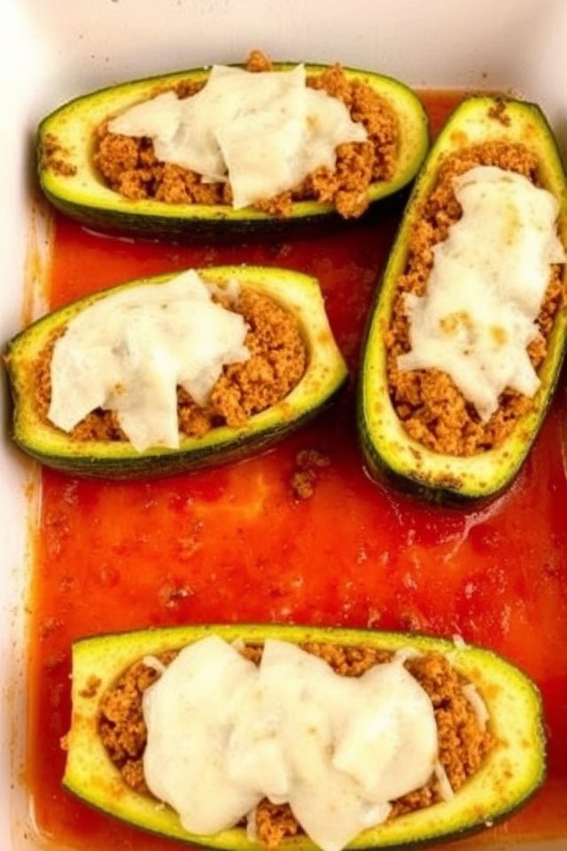 stuffed zucchini main dish
