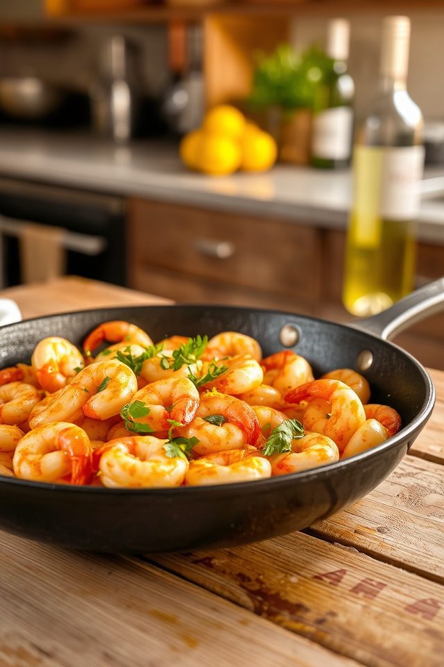 succulent garlic butter shrimp