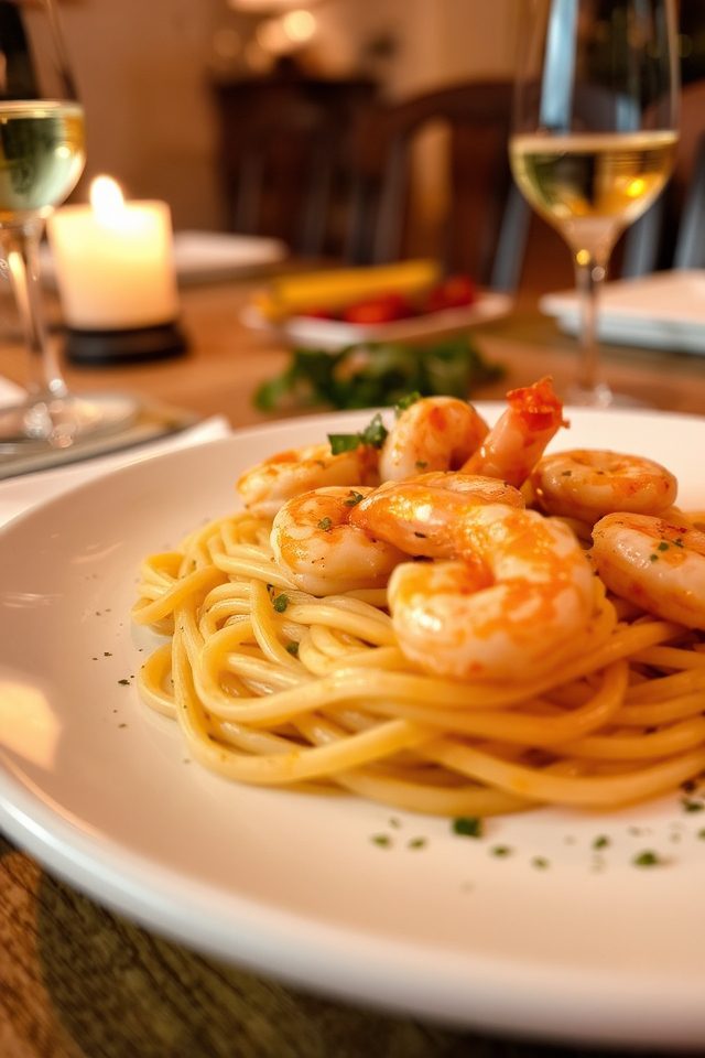 succulent shrimp garlic butter