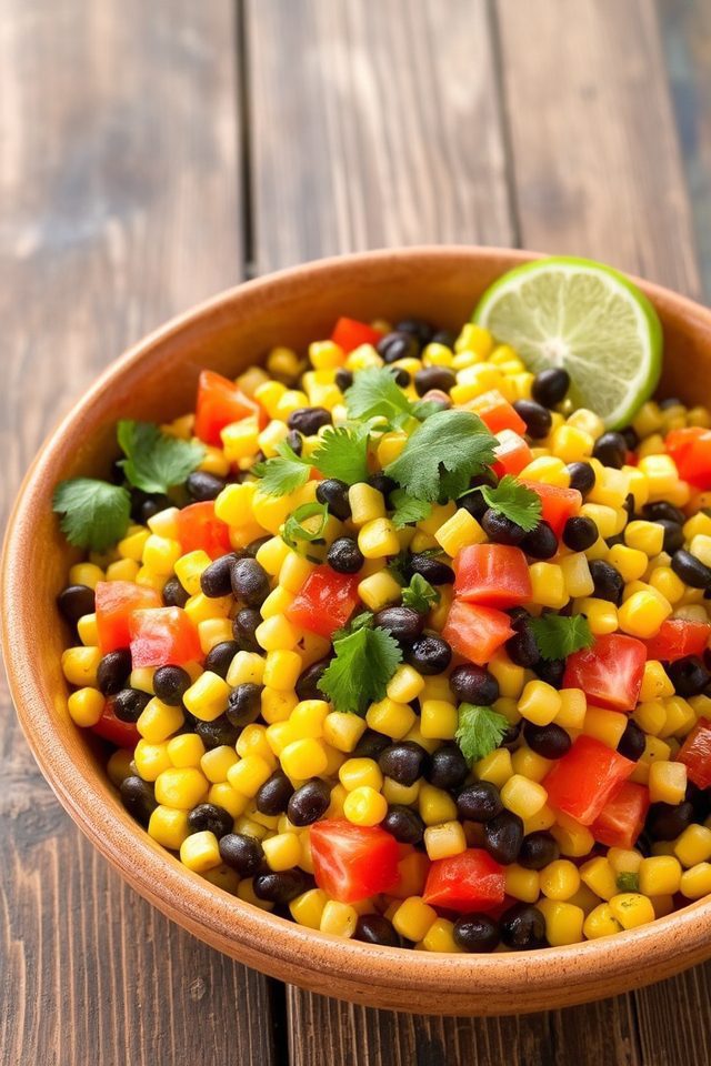 summer corn black salad