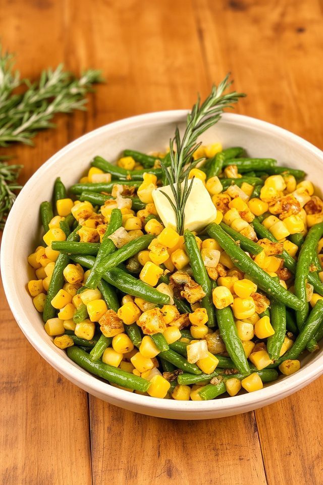 summer green bean dish