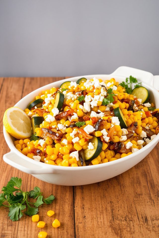 summer salad with feta