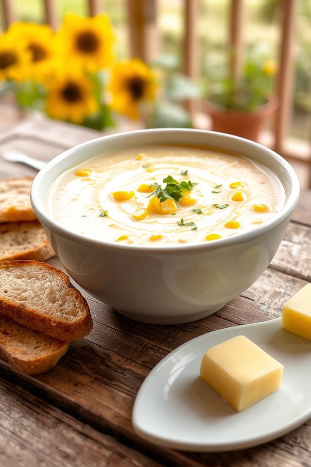 summer squash corn chowder