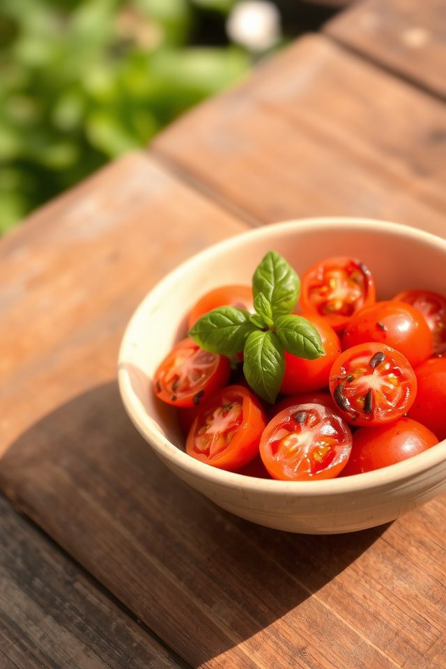 summer tomato basil salad