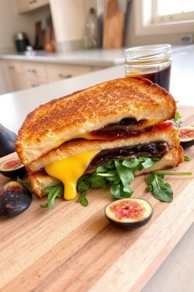 sweet and cheesy sandwiches