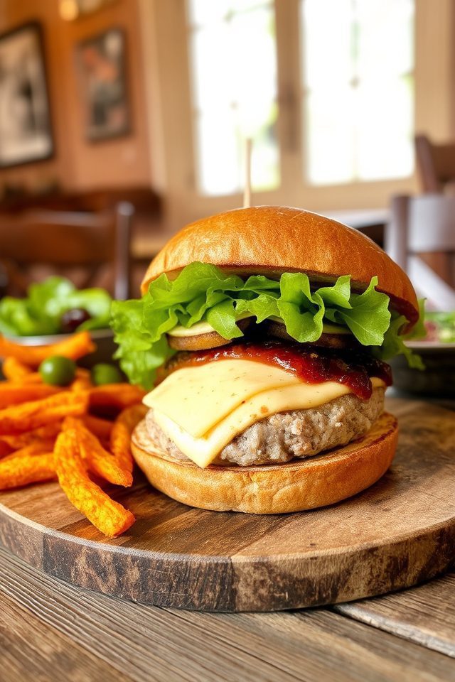 sweet and savory burgers