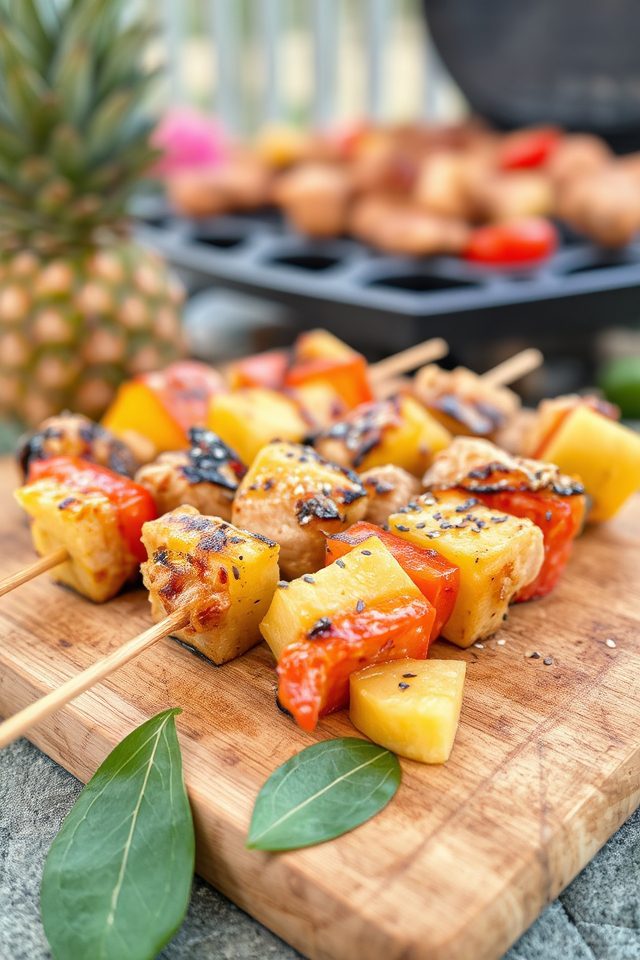 sweet and savory skewers