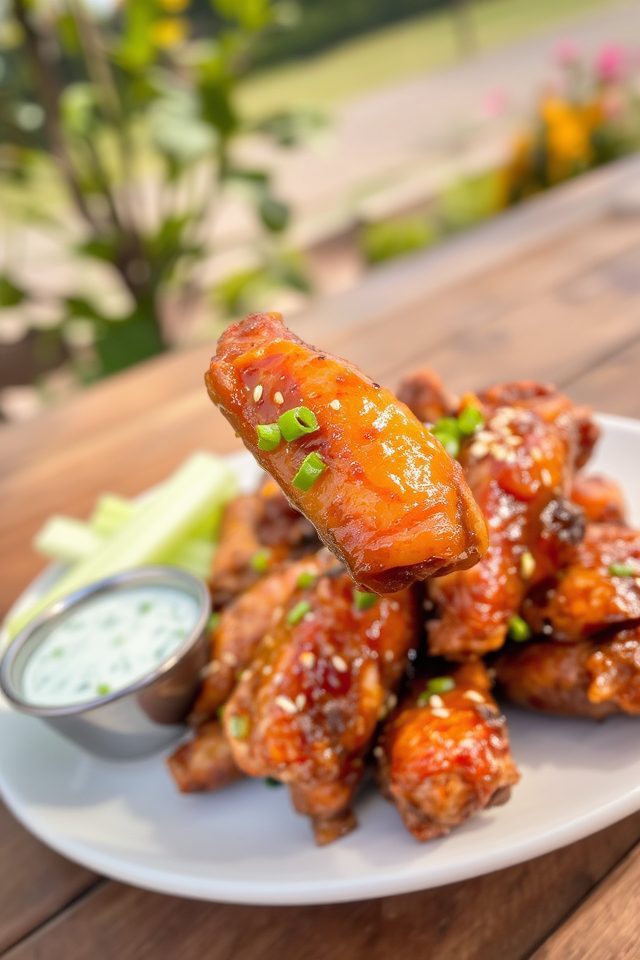 sweet and savory wings