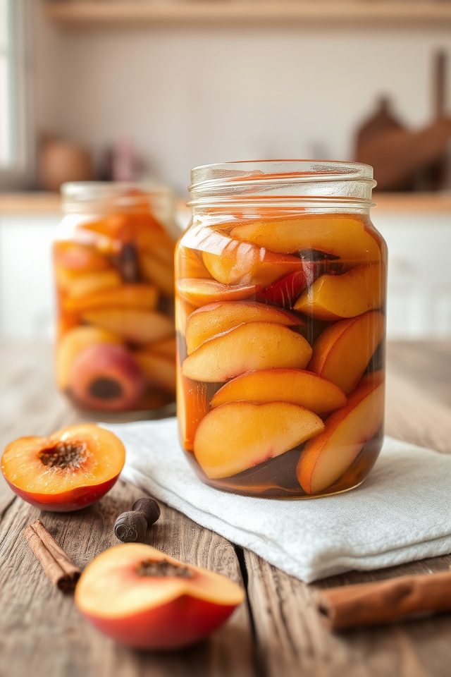 sweet and spicy peaches