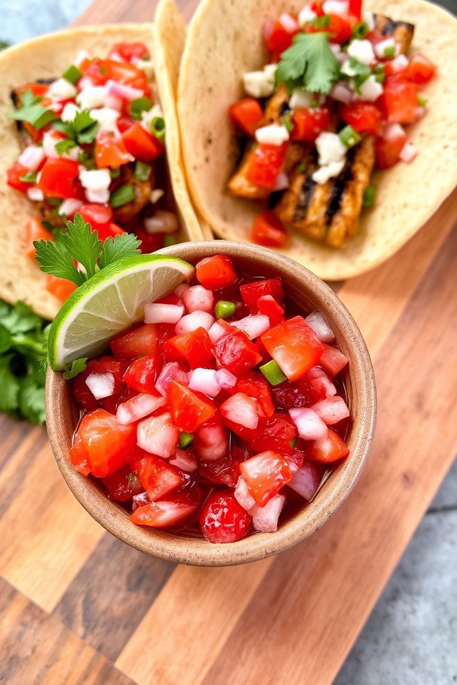 sweet and spicy salsa