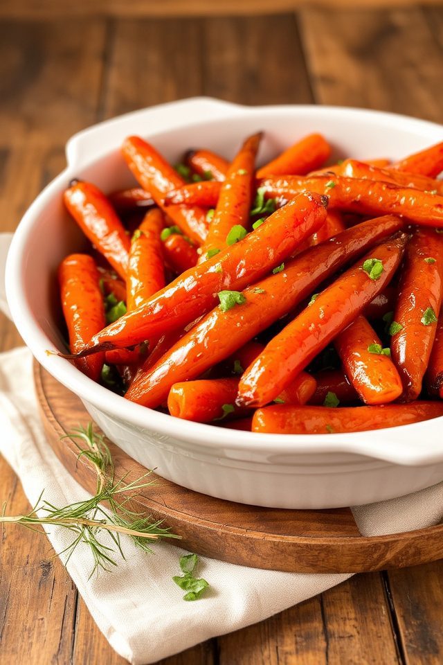 sweet and sticky carrots