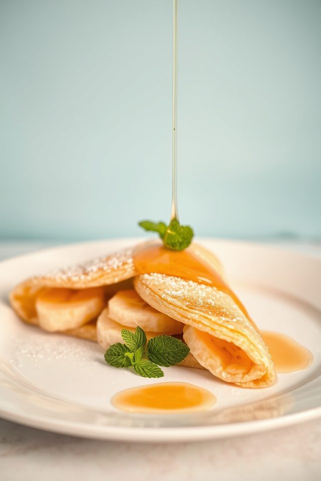 sweet banana crepe treat