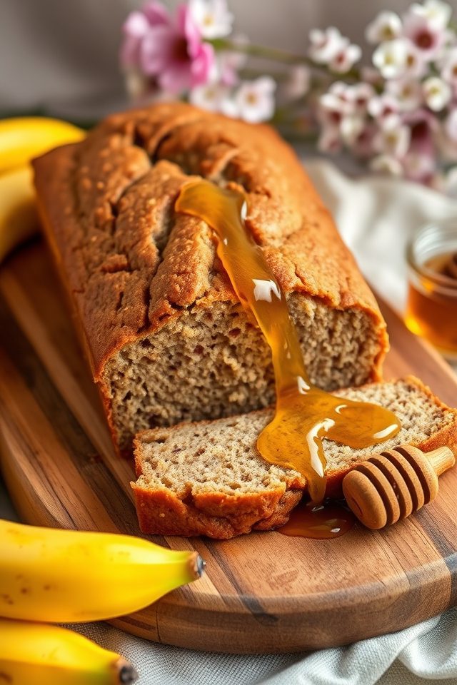 sweet banana honey loaf