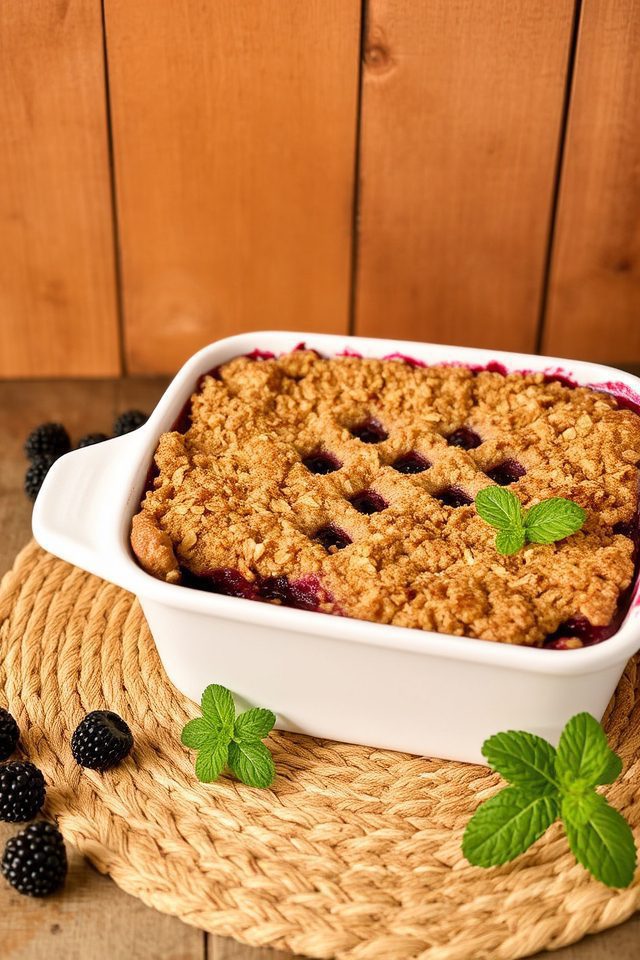 sweet blackberry dessert treat