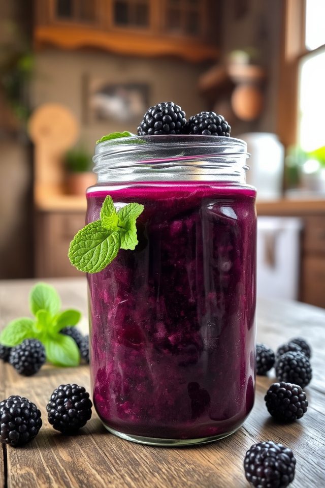 sweet blackberry pie filling