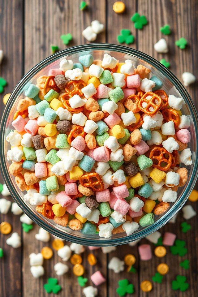 sweet cereal snack mix