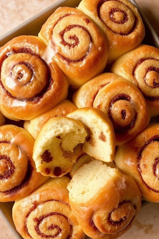 sweet cinnamon swirl buns