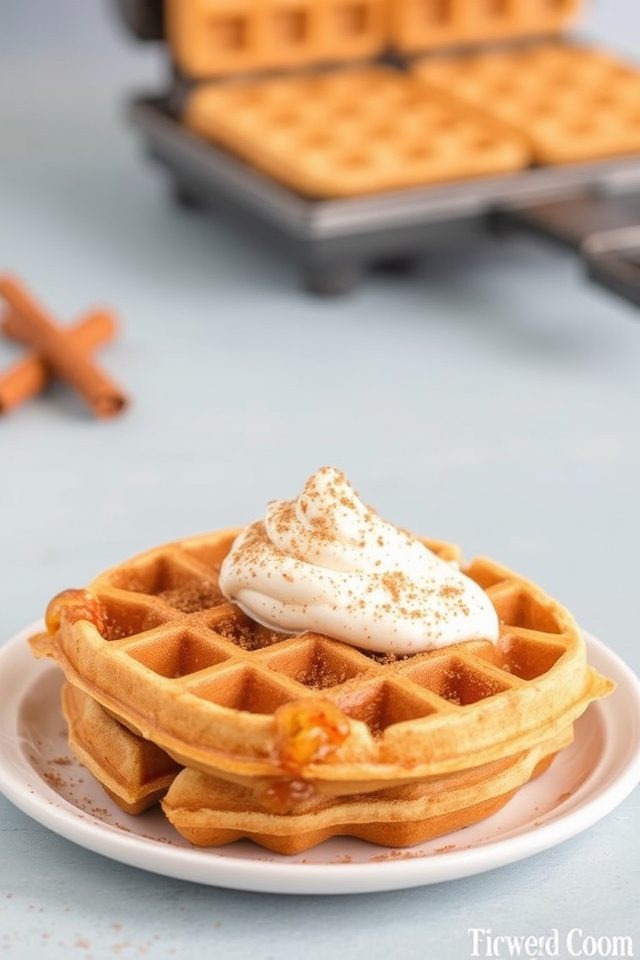 sweet cinnamon waffle treats