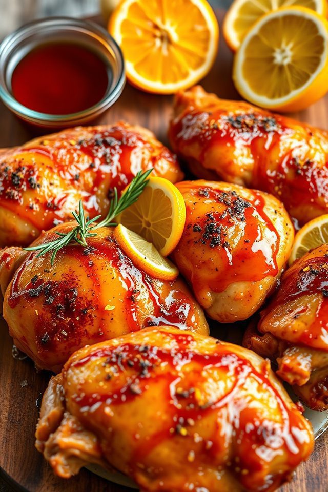 sweet citrus chicken glaze