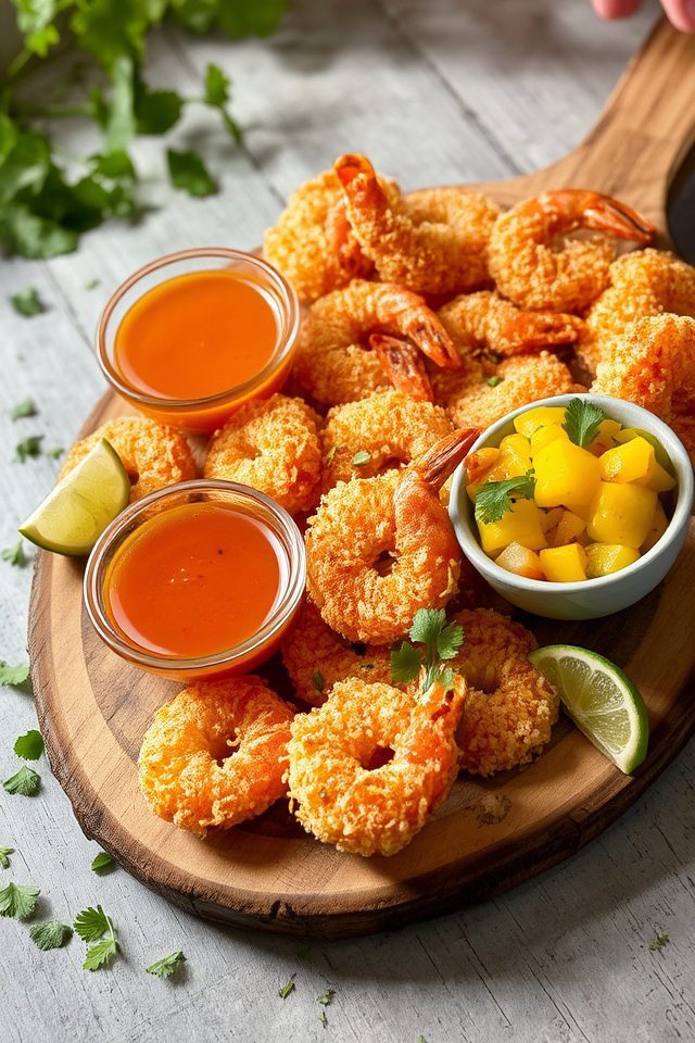 sweet crunchy coconut shrimp