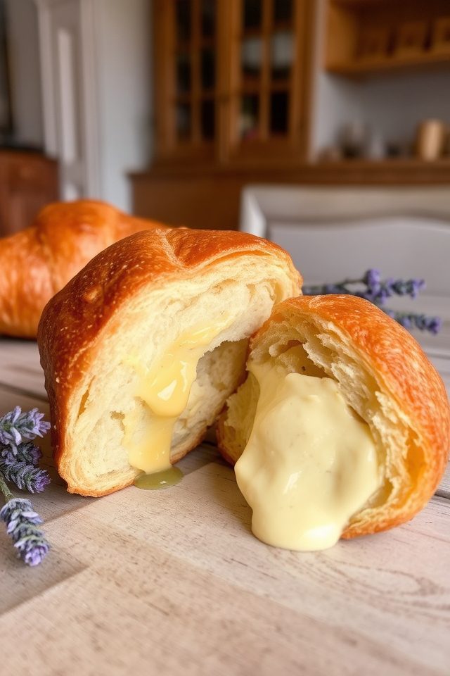 sweet flaky croissant treat