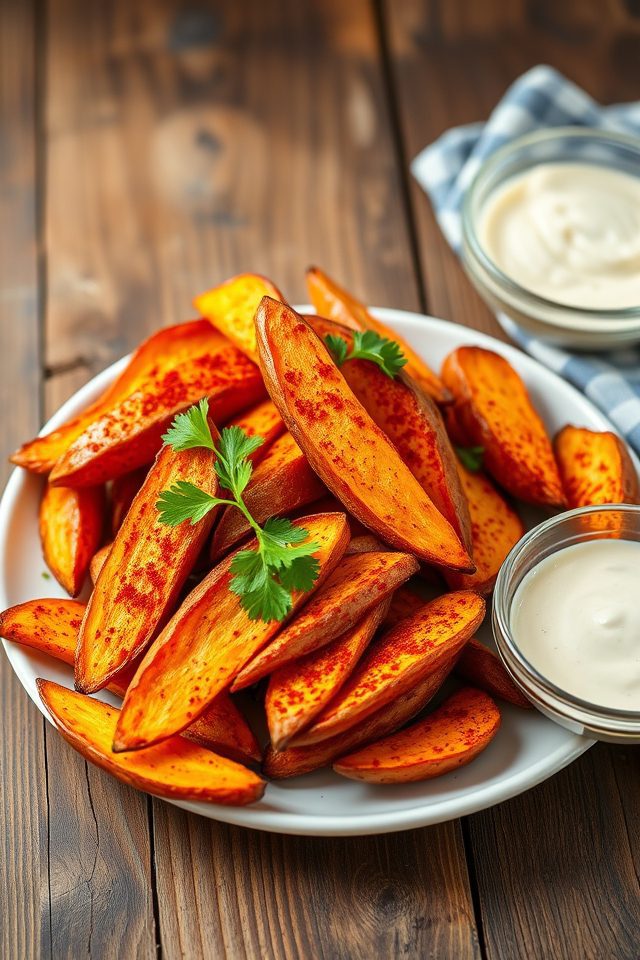 sweet paprika potato wedges