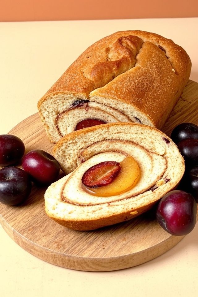 sweet plums cinnamon bread