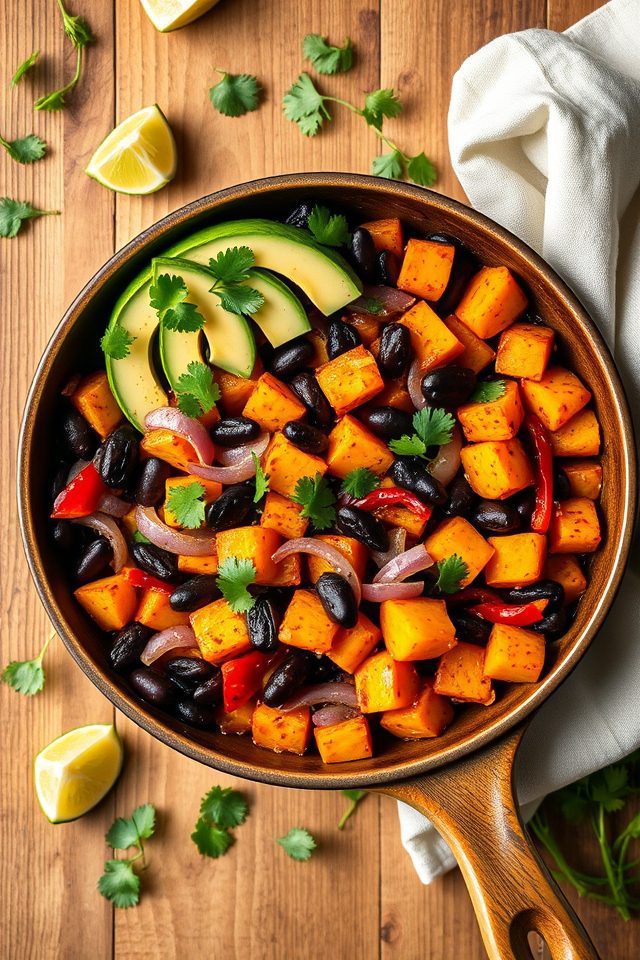 sweet potato bean hash