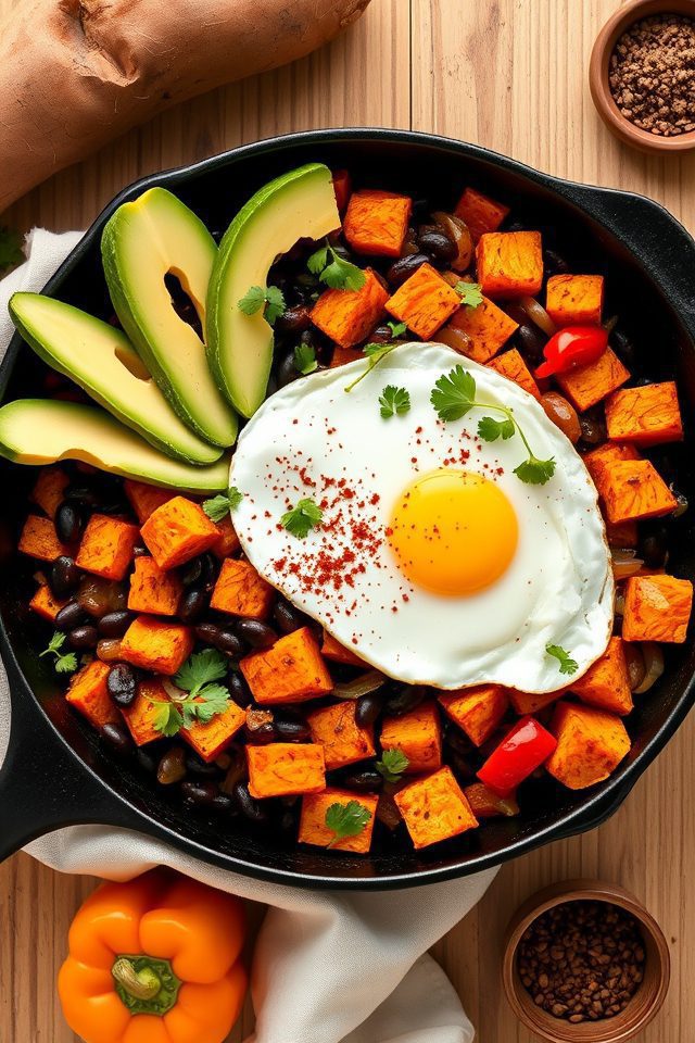 sweet potato bean hash