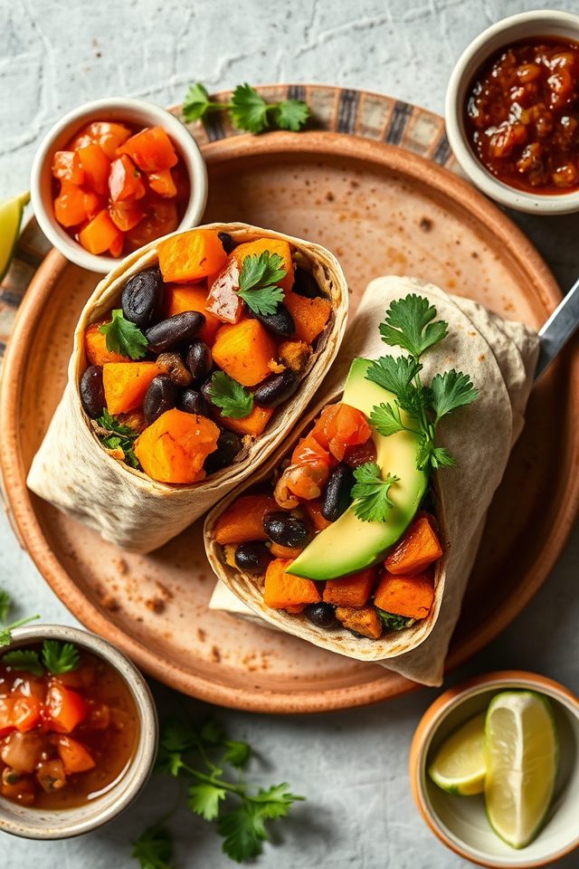 sweet potato breakfast burrito